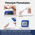 Alat Ukur Cek Gula Darah Instant Sinocare Safe-Accu2 95% Akurat