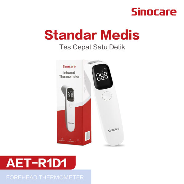 Termometer Suhu Infrared Digital AET-R1D1 Indikator Warna Sinocare