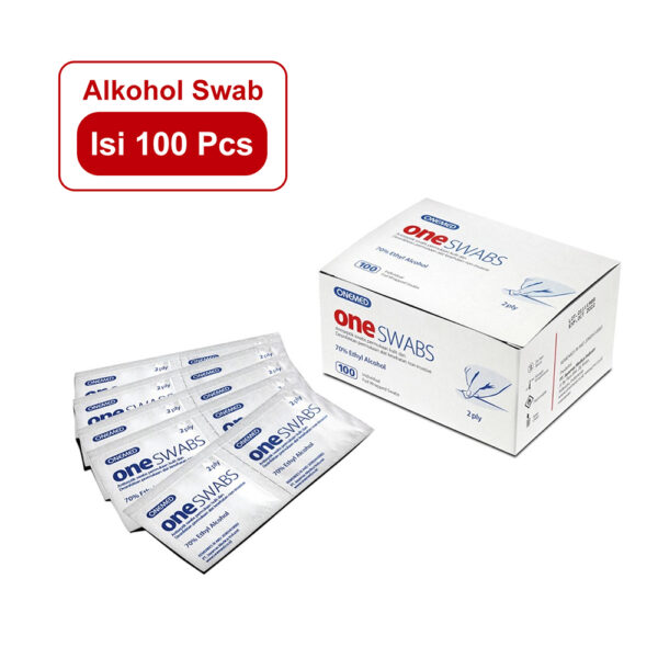 Alcohol Pad Tisu Alkohol One Swabs / Alkohol Swab OneMed Box 100pcs