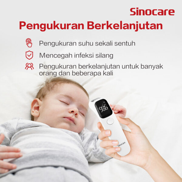 Termometer Suhu Infrared Digital AET-R1D1 Indikator Warna Sinocare