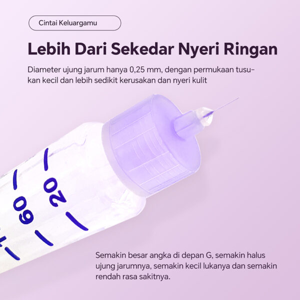 Sinofine Pen Needle / Jarum Insulin 31G 5mm by Sinocare Insulin Pen Needle Pack