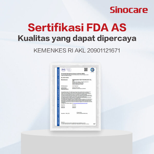 Termometer Suhu Infrared Digital AET-R1D1 Indikator Warna Sinocare